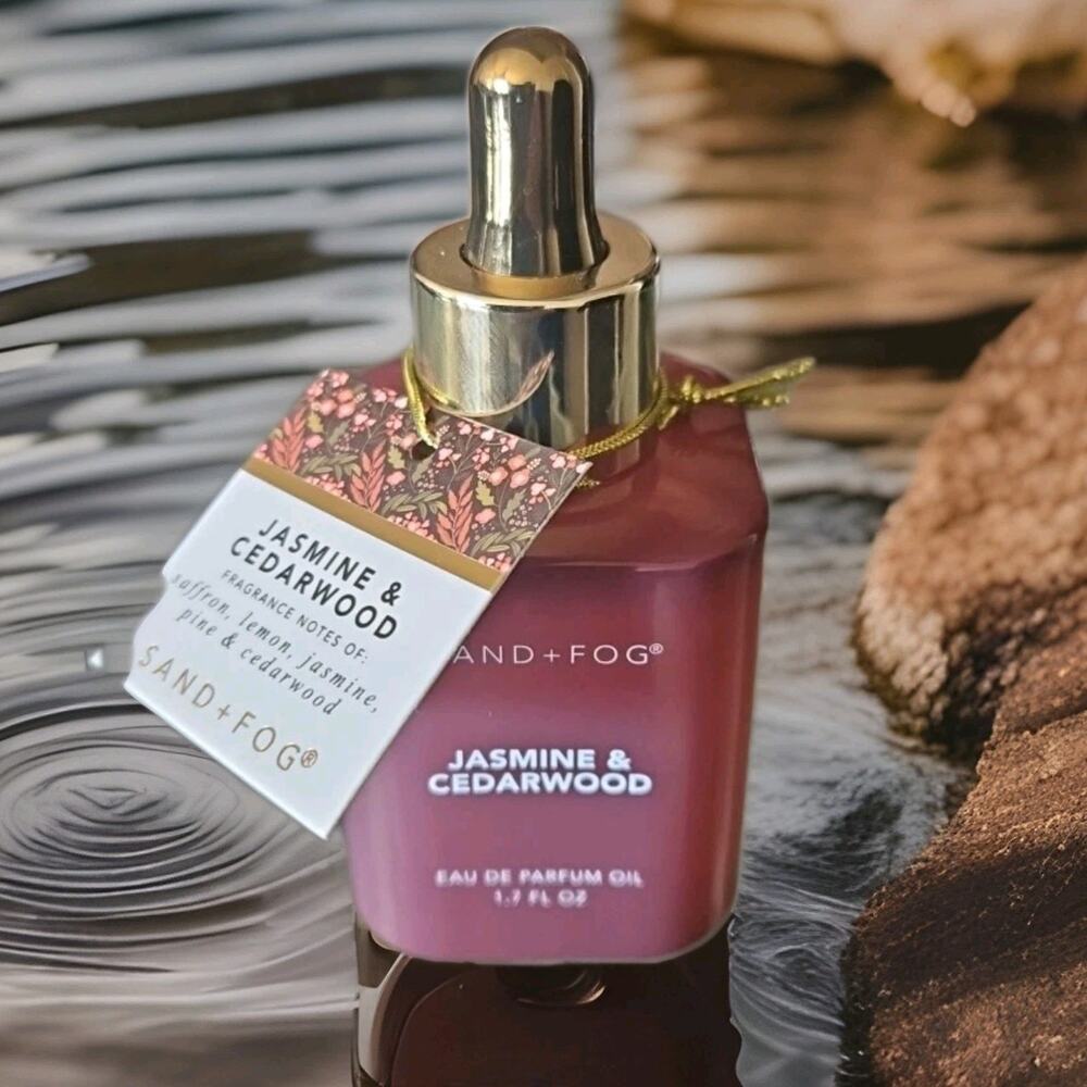 Sand And Fog Jasmine Cedarwood Parfum Oil Dropper 50ml 1.7floz New Parfum Oi